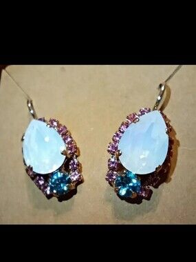 Mariana teardrop cluster earrings